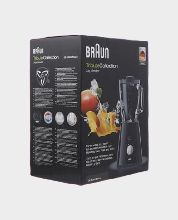 Braun JB3060 Tribute Collection Blender with Glass Jug, 800 Watt 1.75L
