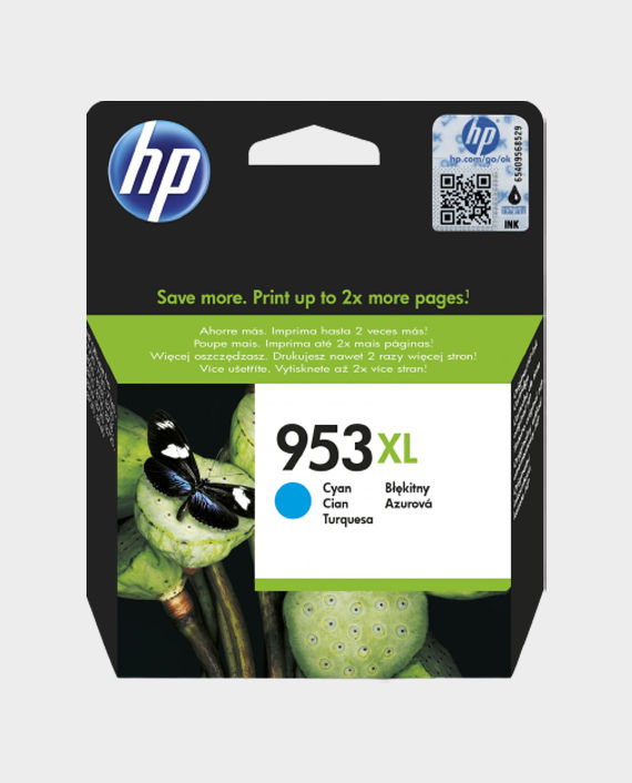 HP F6U16AE 953XL High Yield Original Ink Cartridge Cyan in Qatar