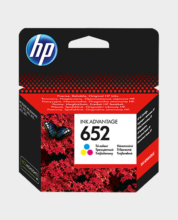 HP F6V24AE 652 Original Ink Advantage Cartridge Tri-Color in Qatar