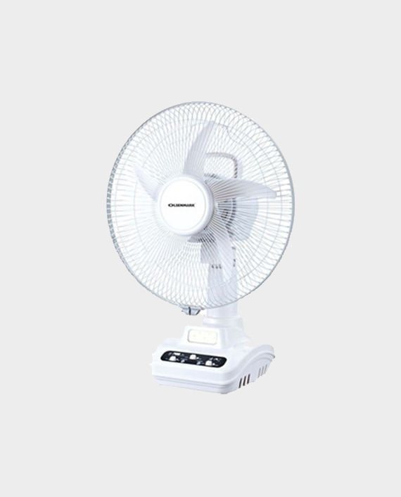 Olsenmark OMF1746 12-inch Rechargeable Oscillating Fan White in Qatar