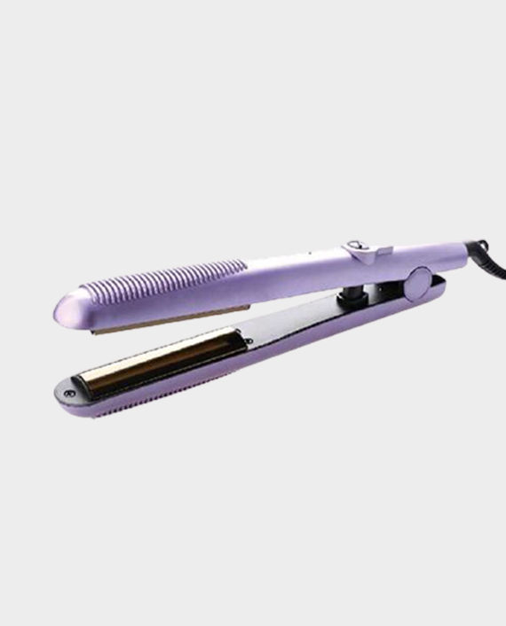 Olsenmark OMH4007 2-in-1 Hair Straightener with Gold Coating Plate Purple in Qatar