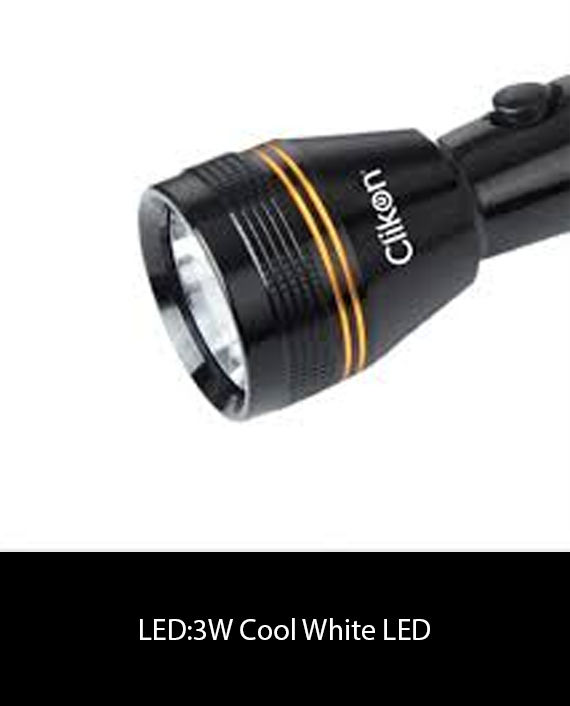 Clikon CK5025 2 In 1 Rechargeable Flash Light