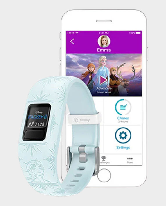 Garmin 010-01909-18 Vivofit Jr.2 Adjustable Smartwatch Disney Frozen 2 Elsa