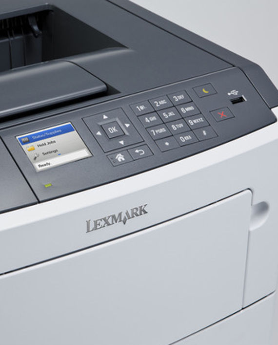 Lexmark MS617DN Mono Printer White & Gray