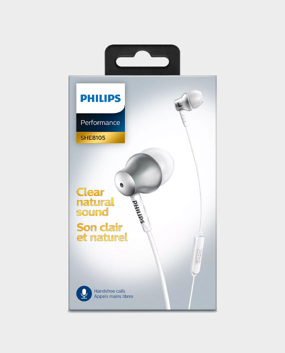 Philips SHE8105SL In Ear Headphones with Mic