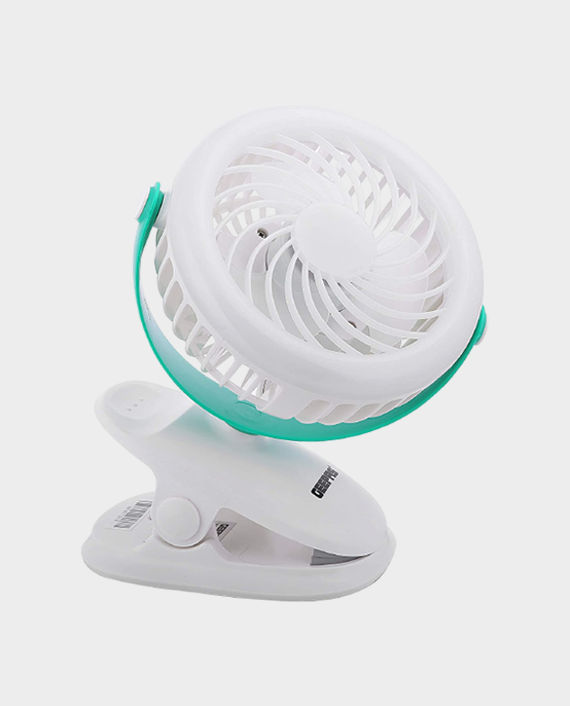 Geepas GF21137 2in1 Rechargeable Clip Fan With LED Light in Qatar
