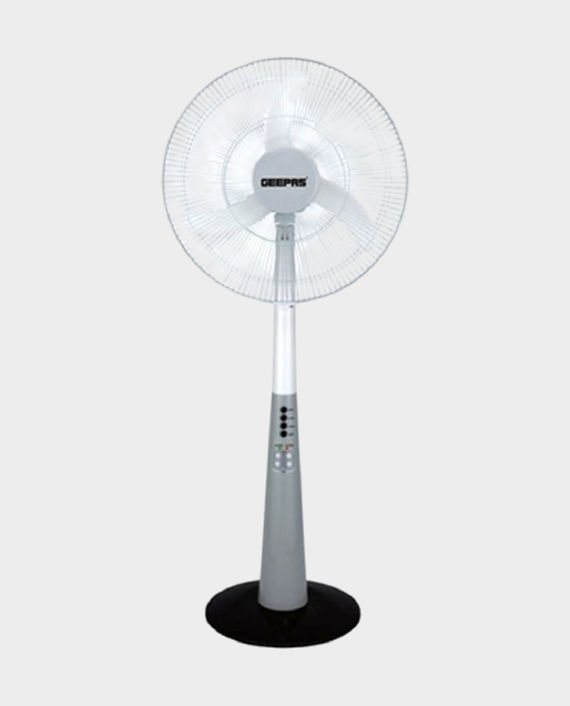 Geepas GF9385 Rechargeable Oscillating Fan With LED Lights in Qatar