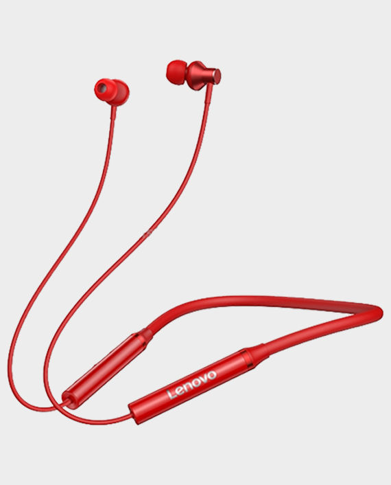 Lenovo Hanging Headphone-HE05X Red in Qatar