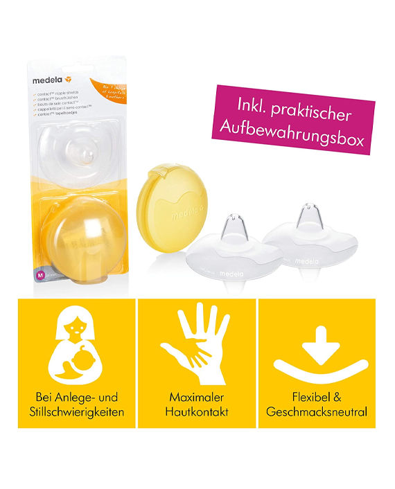 Medela 200.163 Contact Nipple Shields Large-24mm 2 Piece