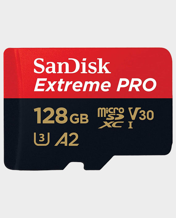 SanDisk Extreme Pro A2 Micro Memory Card 128GB in Qatar