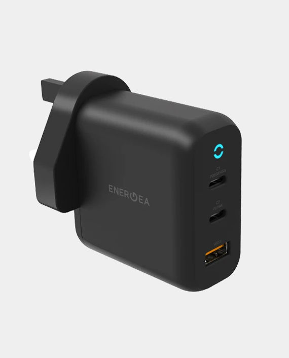 Energea AmpCharge Gan PD65 Dual USB-C + USB-A PD/PPS/QC3.0 Wall Charger (UK) in Qatar