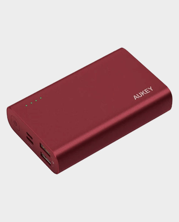 Aukey PB-XD12 10000mAh USB C QC3.0 and Power Delivery Premium Power Bank Red in Qatar