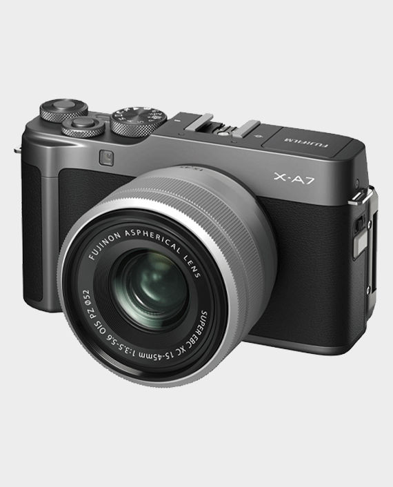Fujifilm X-A7 Mirrorless Digital Camera with 15-45mm Lens Dark Silver in Qatar