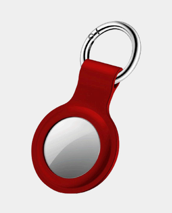 Devia Silicone Case With Key Ring For Airtag Red in Qatar