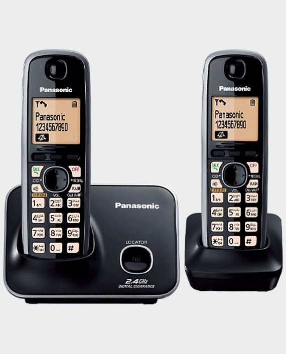 Panasonic KX-TG3712 Digital Cordless Phone with Dual Handsets in Qatar
