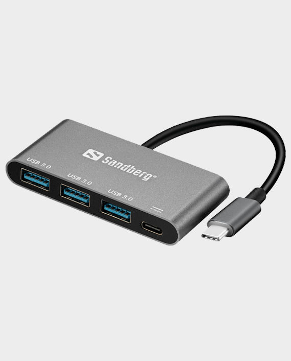 Sandberg USB-C to 3xUSB 3.0 Hub + PD in Qatar