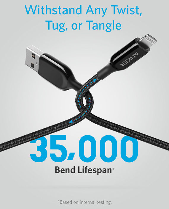Anker PowerLine+ III USB-A to Lightning Cable 10ft