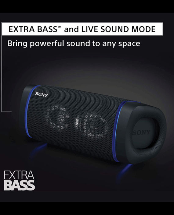 Sony SRS-XB33 Wireless Extra Bass Bluetooth Speaker Black