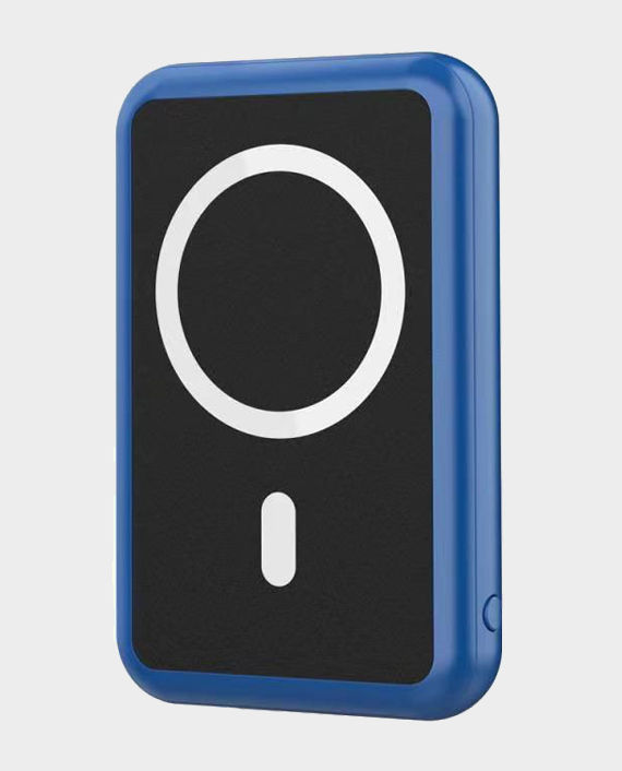 Green Magnetic Suction Power Bank 5000mAh Blue in Qatar