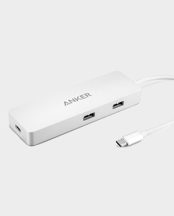 Anker Premium USB-C Hub with Ethernet and Power Delivery Silver in Qatar