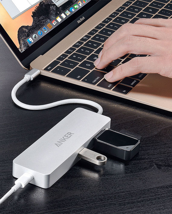 Anker Premium USB-C Hub with Ethernet and Power Delivery