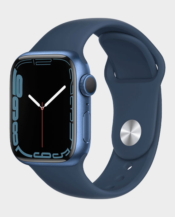 Apple Watch Series 7 MKN83 45mm GPS Blue Aluminum Case with Abyss Blue Sport Band