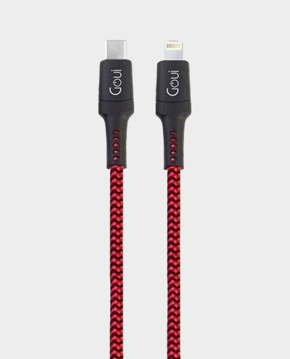 Goui 8 Pin Tough USB C to Lightning Cable 1.5m Red in Qatar