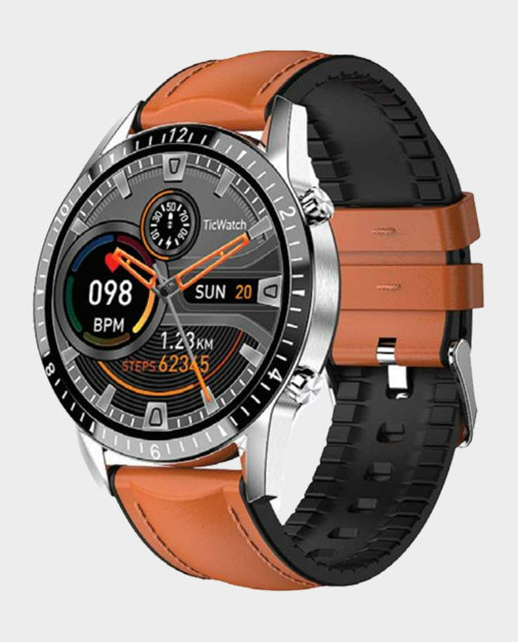 X.Cell Smart Watch Classic 3 Talk Leather Strap Brown in Qatar
