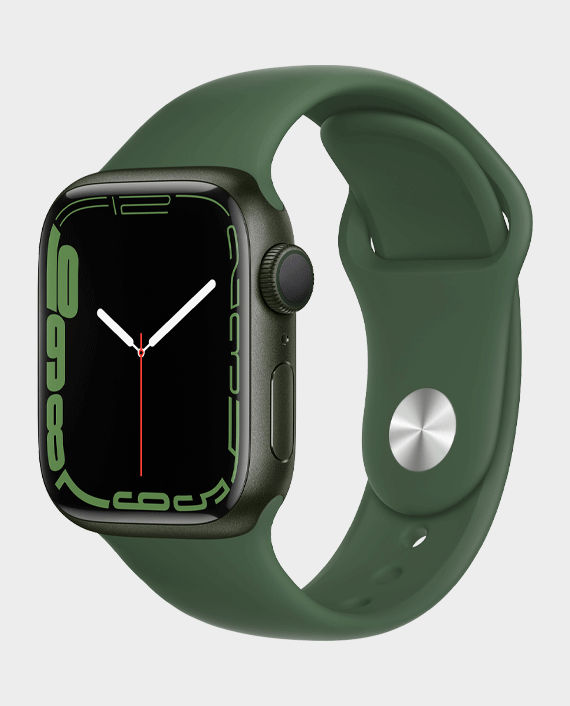 Apple Watch Series 7 MKN03AE 41mm GPS Green Aluminum Case with Clover Sport Band