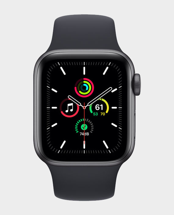 Apple Watch SE New MKQ13 GPS 40mm Space Grey Aluminum Case with Midnight Sport Band in Qatar