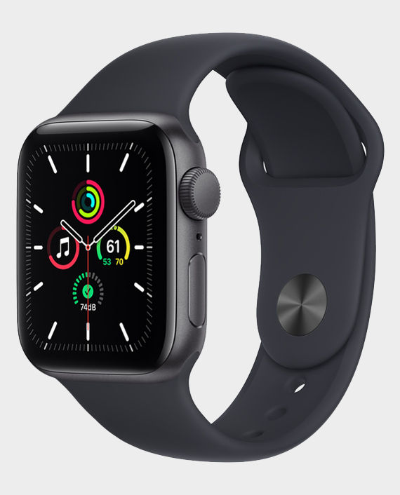 Apple Watch SE New MKQ13 GPS 40mm Space Grey Aluminum Case with Midnight Sport Band