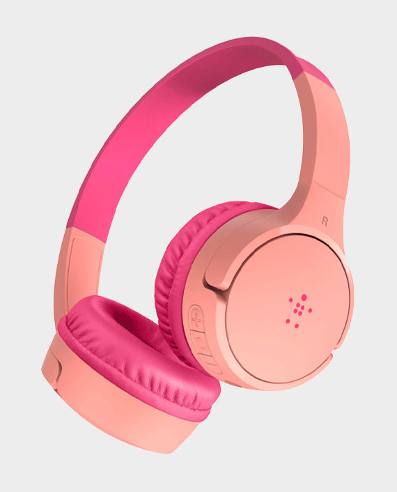 Belkin SoundForm Mini Wireless On-Ear Headphones for Kids Pink in Qatar