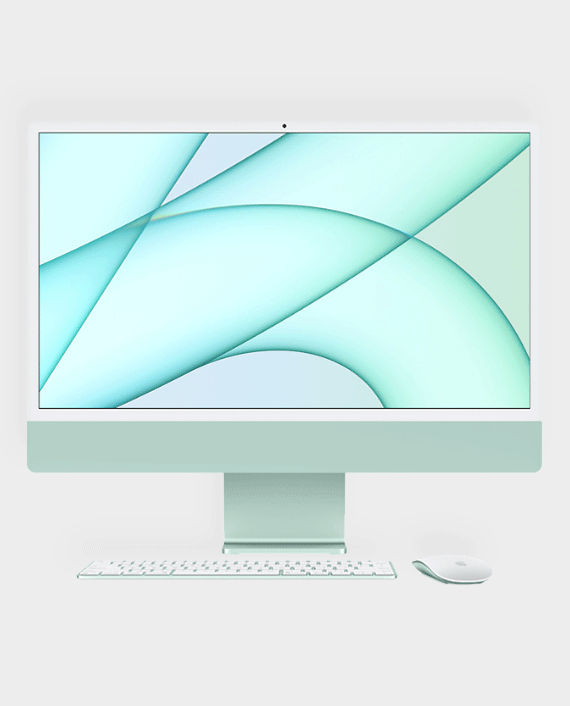 Apple iMac 24 inch MJV83 M1 Chip 8-core CPU and 7‑core GPU 8GB RAM 256GB SSD 4.5K Retina Display Green in Qatar