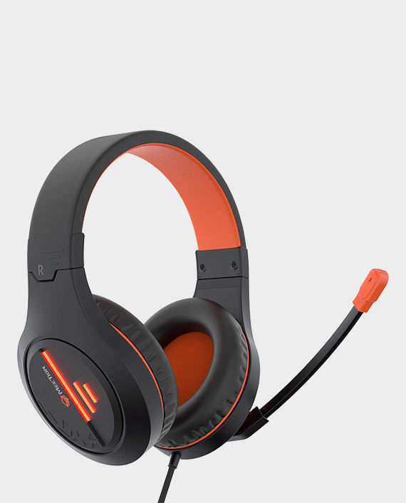 Meetion MT-HP021 Stereo Gaming Headset with Mic Backlit Black Orange
