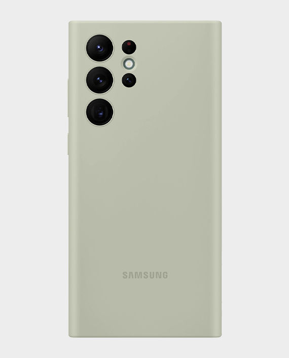 Samsung Galaxy S22 Ultra Silicone Cover EF-PS908 Olive Green in Qatar