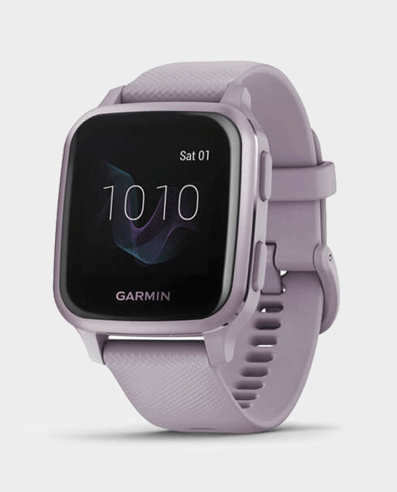 Garmin 010-02427-12 Venu Sq Metallic Orchid Aluminium Bezel with Orchid Case and Silicone Band in Qatar