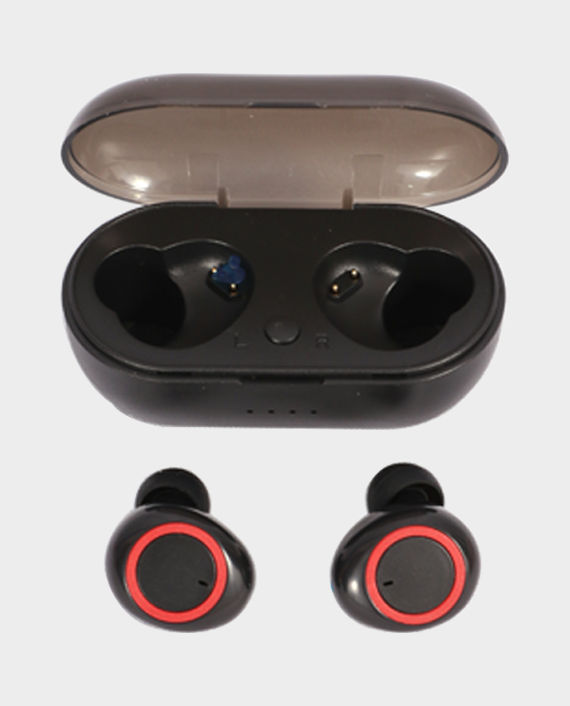 Qube Sport Wireless Earbuds Black and Red in Qatar