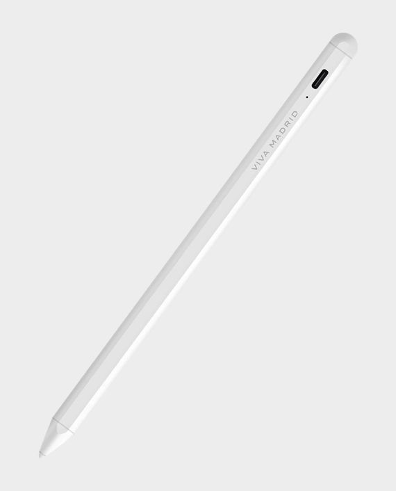 Viva Madrid Glide+ Aluminum Magnetic Stylus Pencil for iPad Pro/Air/Mini White in Qatar