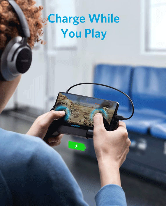 Anker PowerCore Play 6K Portable Charger for Mobile Gaming A1254H11