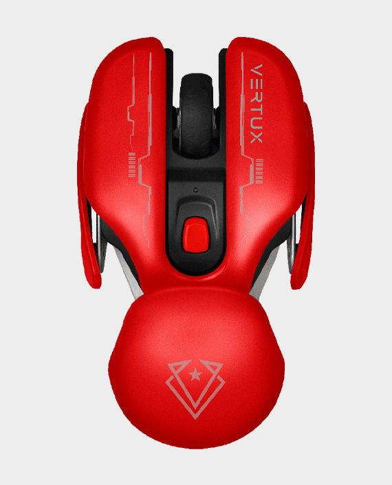 Vertux Glider High Performance Ergonomic Wireless Gaming Mouse Maroon in Qatar