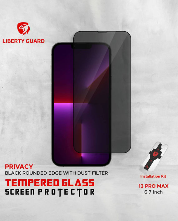Liberty Guard 2.5D Privacy Tempered Glass Screen Protector for 13 Pro Max 6.7 inch