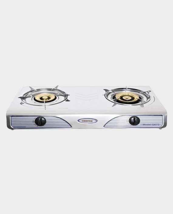 Geepas GK73 Double Gas Burner with Auto Ignition System in Qatar