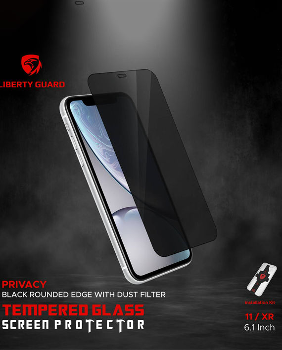Liberty Guard 2.5D Privacy Tempered Glass Screen Protector for 11 / XR 6.1 inch