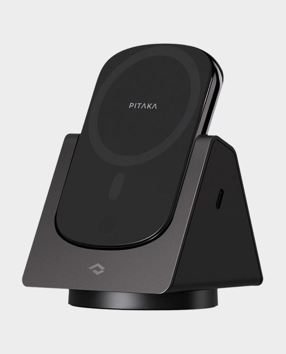 Pitaka MagEZ Slider 3-in-1 Wireless Charging Stand with MagSafe Power Bank in Qatar
