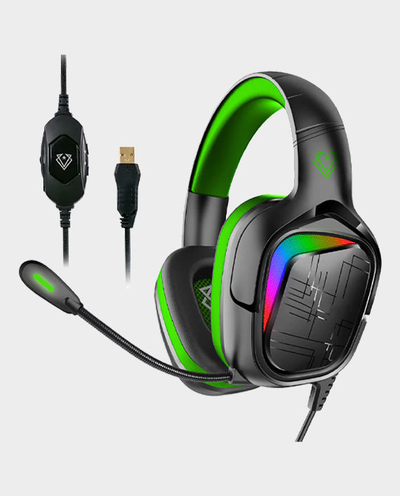 Vertux Miami High Performance 7.1 Stereo Sound Pro Gaming Headset Green in Qatar