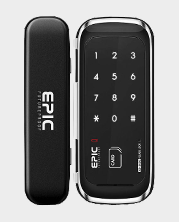 EPIC ES-303G 2 Way Operated RFID Card & Pin Method Digital Glass Door Lock in Qatar