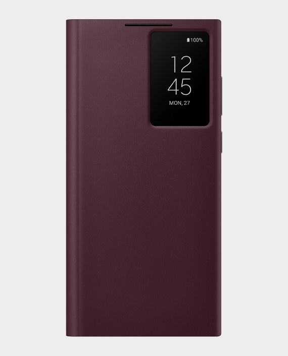 Samsung Galaxy S22 Ultra Smart Clear View Cover EF-ZS908 Burgundy in Qatar