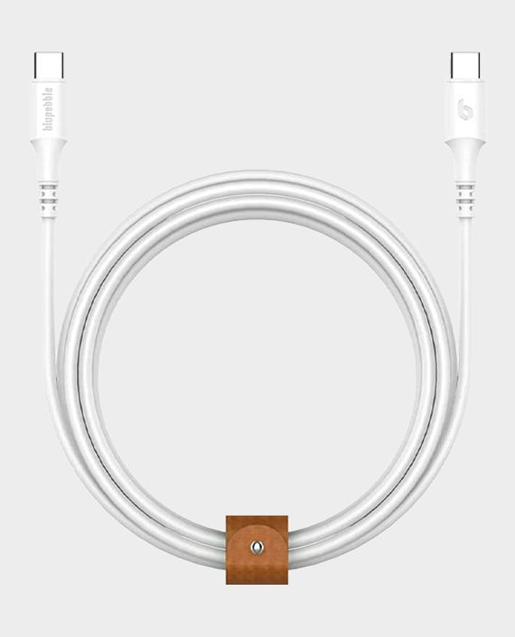 Blupebble PowerFlow USB-C to USB-C Cable 3A 6.6ft White in Qatar