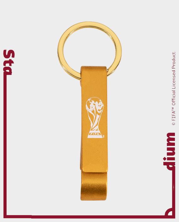FWC Qatar 2022 2D Trophy Keychain with Bottle Opener (F22-KC-0017)