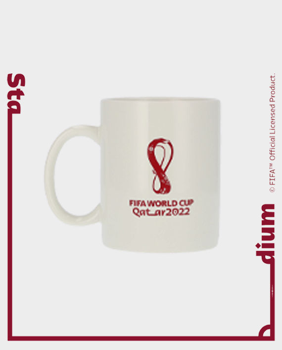 FWC Qatar 2022 Coffee Mug with Emblem and Stadium Design 350ml 1102-001SA Sand